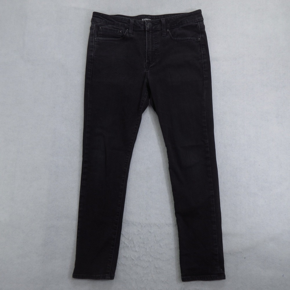 Express Men's Jeans 32x30 Skinny Hyper Stretch Black